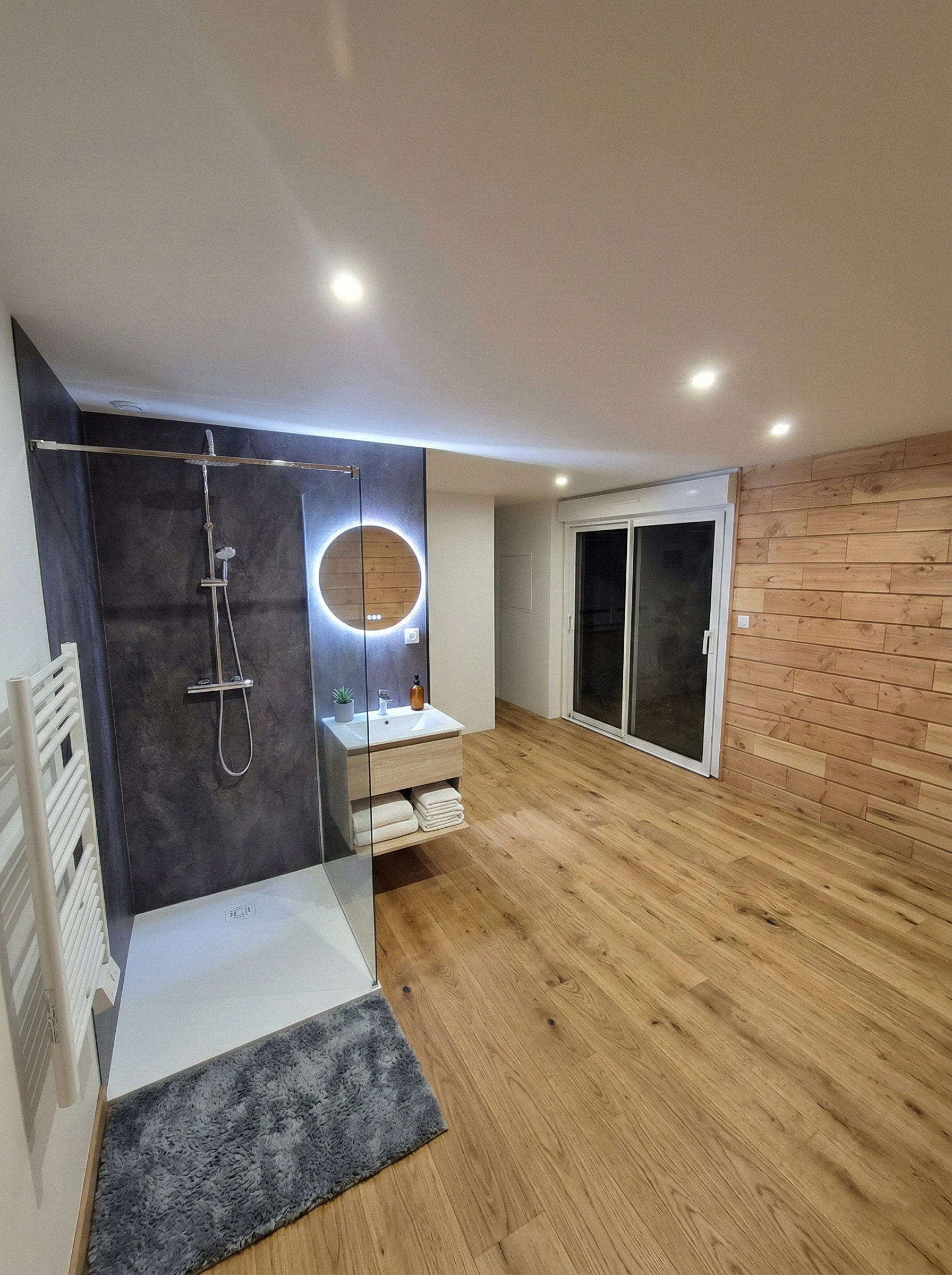 Intérieur d'un agrandissement Brikawood